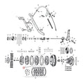 Friction Disc Set, Clutch For Harley-Davidson