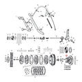 Stud, Clutch Hub (SHORT) For Harley-Davidson