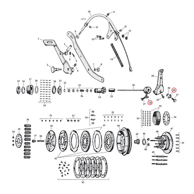 Lockwasher, Clutch Release Lever For Harley-Davidson