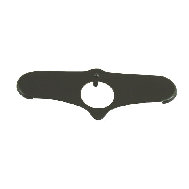 Springer Lockplate Fork Stem Nut, Black For Harley-Davidson