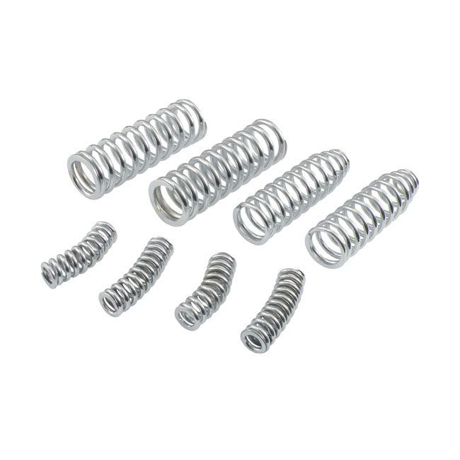 Forkspring Set Outer/Inner 8 Pc, Chrome For Harley-Davidson