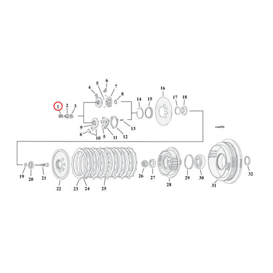 Spring, Clutch Adj. For Harley-Davidson