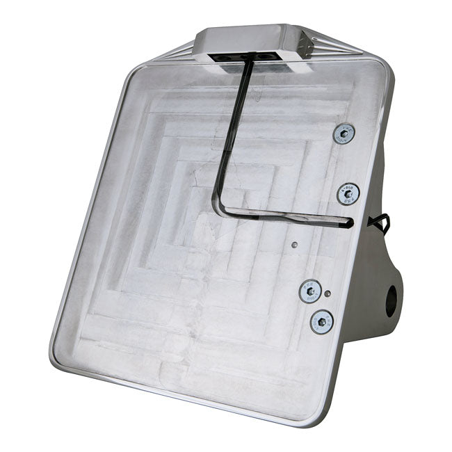 CPV, SIDE MOUNT LICENSE PLATE BRACKET. POLISHED
