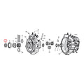 Sprocket Shaft Spacer Shim. .030" For Harley Davidson