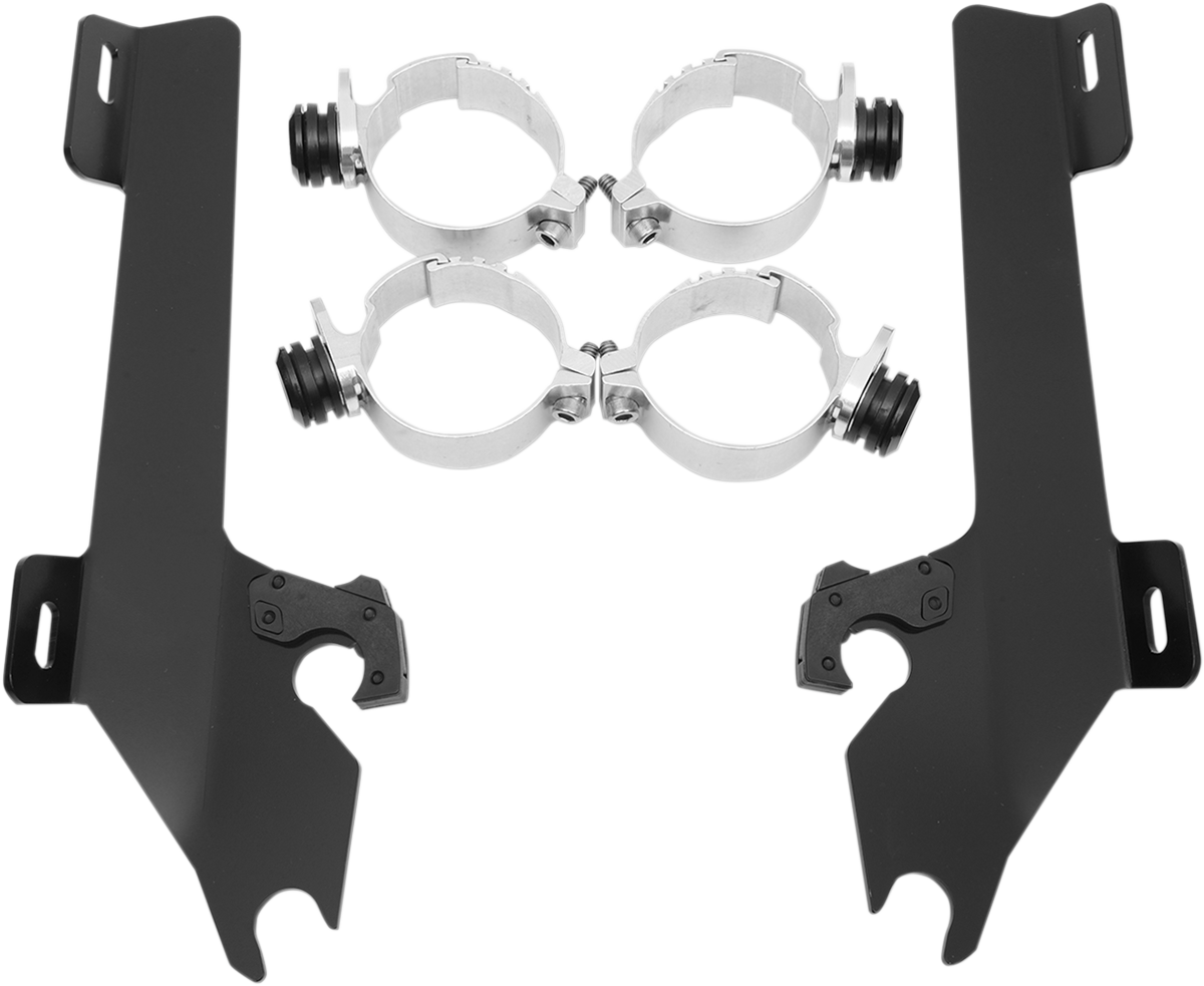 MEMPHIS SHADES METRIC BATWING FAIRING, WINDSHIELDS, DEFLECTORS AND ACCESSORIES MNT KIT BW VTX18 EXP BLK