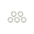 Chrome Ext. Lockwasher, #6 For Harley-Davidson