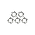 Chrome Ext. Countersunk Lockwasher, #8 For Harley-Davidson