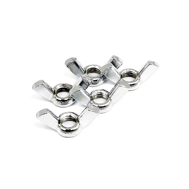 Chrome Wing Nut, 3/8-16 For Harley-Davidson
