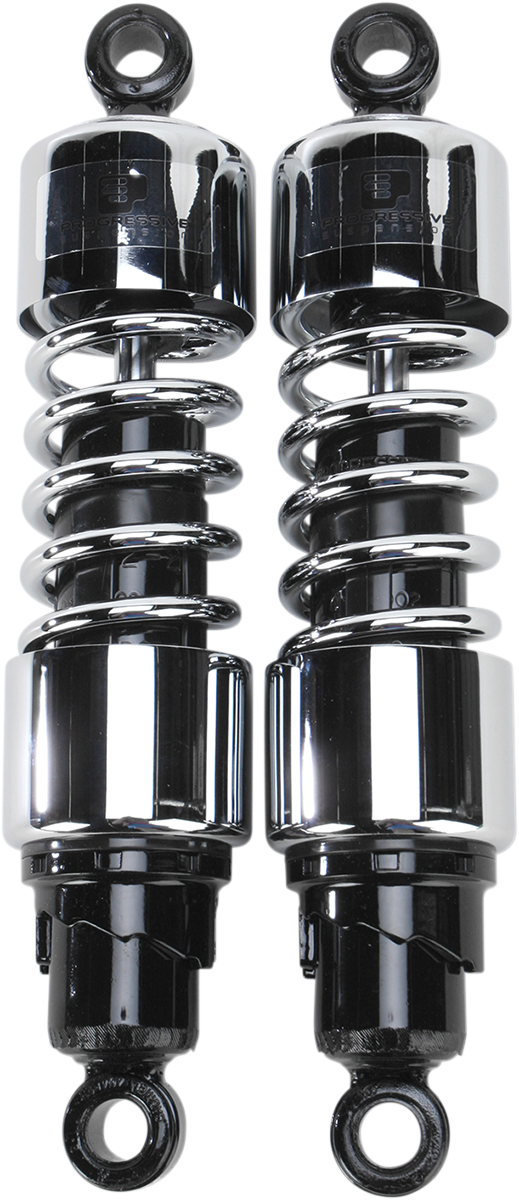 PROGRESSIVE SUSPENSION 412 SERIES CRUISER SHOCKS SHOCK 412 CHROME 12