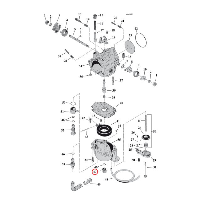 S&S Plug Floatbowl For Harley-Davidson