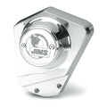 Jims, „A Cut Above“ Billet-Nockenwellenabdeckung L73-92 BT Chrom für Harley Davidson