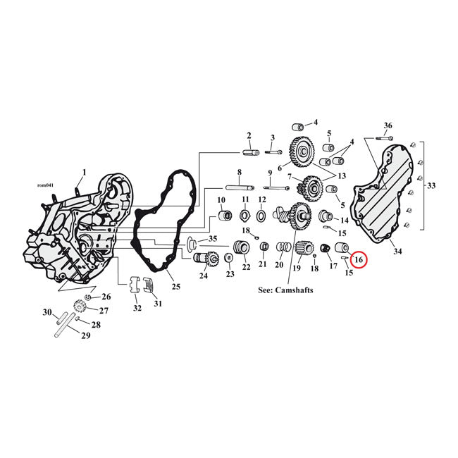 Jims, Bushing Cam Cover. +.005 Inch For Harley-Davidson