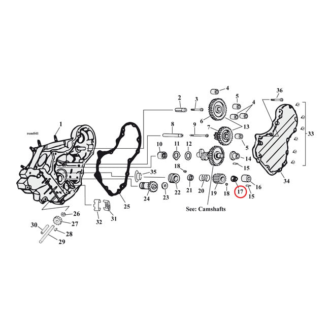 Jims, Nut. Pinion Shaft Gear For Harley Davidson