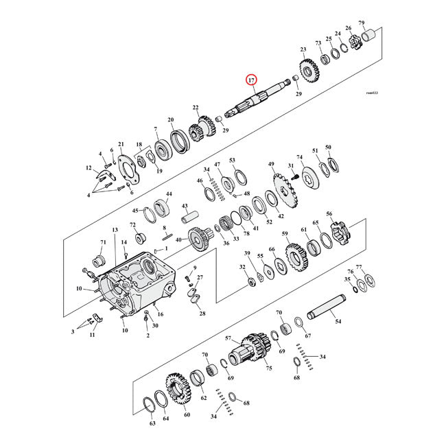 Andrews Mainshaft Transm. For Harley-Davidson