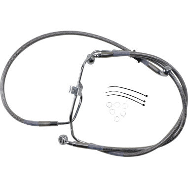 EXTENDED LENGTH STAINLESS STEEL BRAKE LINE KITS FOR HARLEY-DAVIDSON