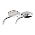 Oval Mirror Set, With Styled Stem For Harley-Davidson