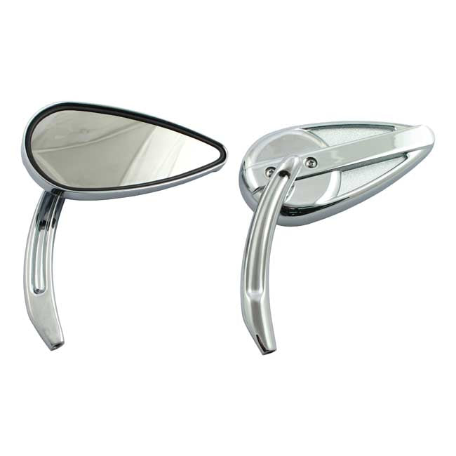 Retro Teardrop Mirror Set For Harley-Davidson