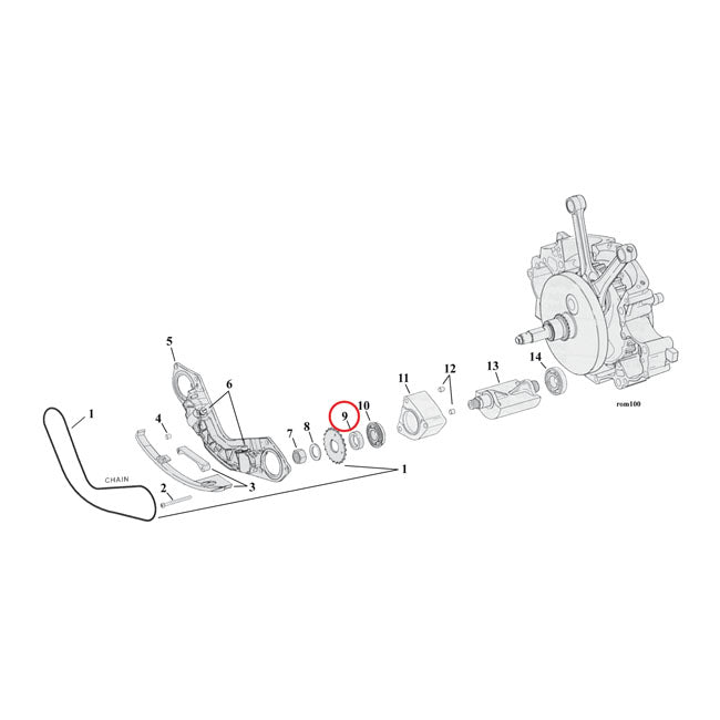 Spacer, Balancer Sprocket .130 Inch For Harley-Davidson