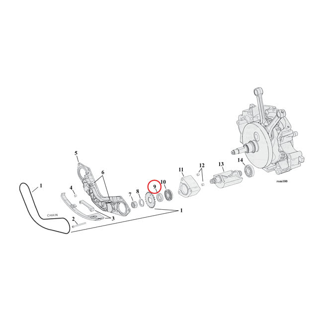 Spacer, Balancer Sprocket .200 Inch For Harley-Davidson