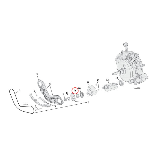 Spacer, Balancer Sprocket .210 Inch For Harley-Davidson