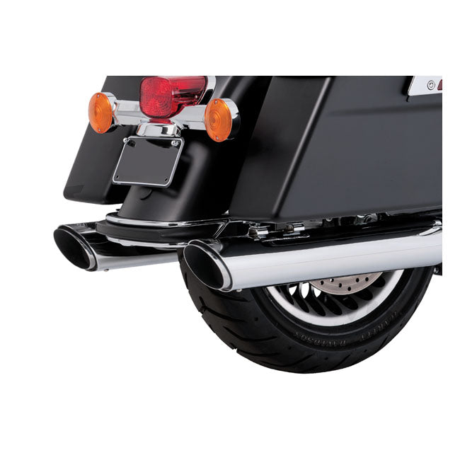 V&H Twin Slash Round Slip-Ons For Harley-Davidson