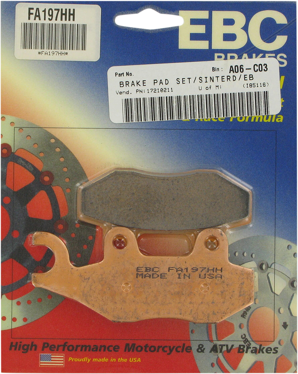 EBC BRAKE PADS AND SHOES BRAKE PAD SINT FA197HH