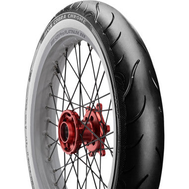 AV92 Cobra Chrome 150/80B16RF Wide Whitewall Rear Tire