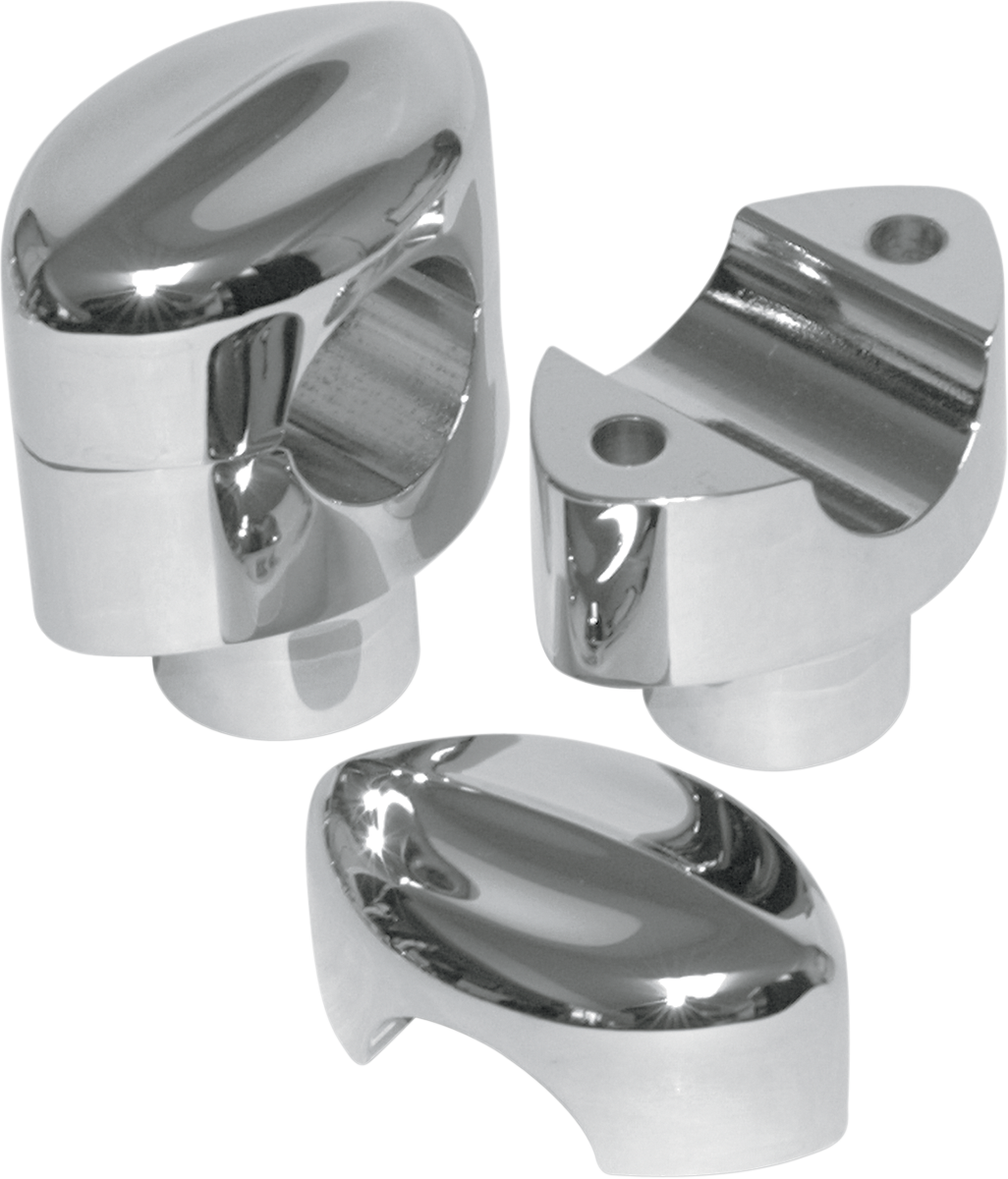 LA CHOPPERS RISERS FOR 1" HANDLEBARS RISERS 1" MOHAWK 1.5 CHR