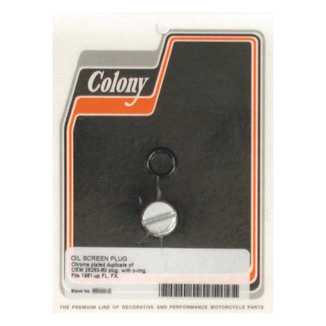 Colony Plug, Oil Pump & Crankcase For Harley-Davidson