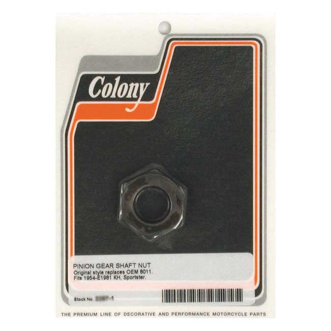 Colony Pinion & Sprocket Shaft Nut For Harley-Davidson