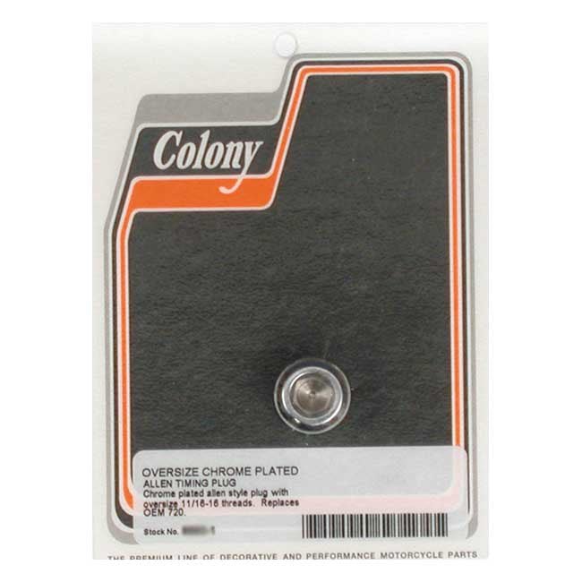 Colony O.S. Timing Plug Only For Harley-Davidson