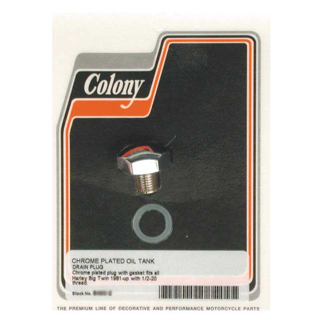 Colony Domed Hex Drain Plug For Harley-Davidson