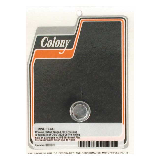 Colony Timing & Drain Plug For Harley-Davidson