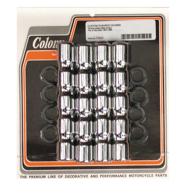 Colony Ribbed Lower Pushrod Cover Set For Harley-Davidson