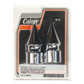 Colony 2263-2 Chrome Front Axle Cover Set Pike Style For Harley-Davidson
