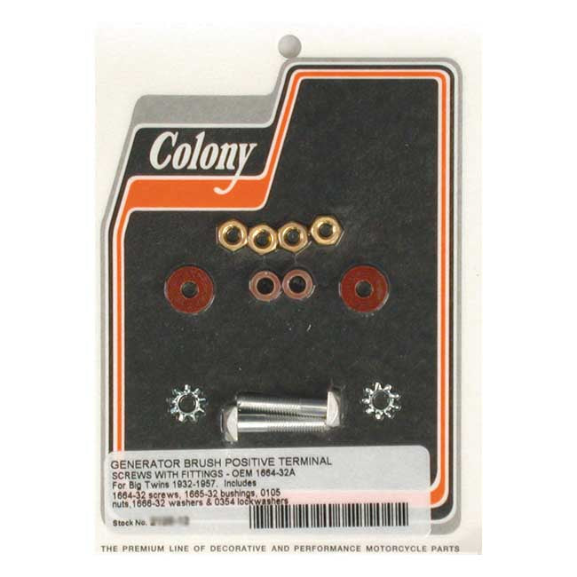 Colony Generator Terminal Pos.Screw Kit For Harley-Davidson
