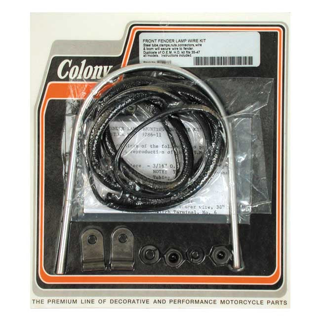 Colony Fender Lamp Wire Kit For Harley-Davidson