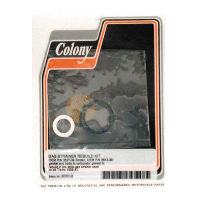Colony Rebuild Kit Gas Strainer For Harley-Davidson