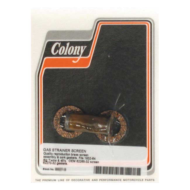 Colony Gas Strainer Screen For Harley-Davidson