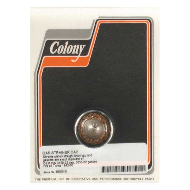Colony Gas Strainer Cap For Harley-Davidson