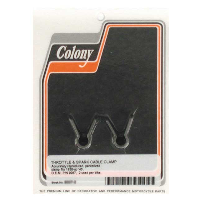 Colony Throttle & Spark Cable Clamp For Harley-Davidson