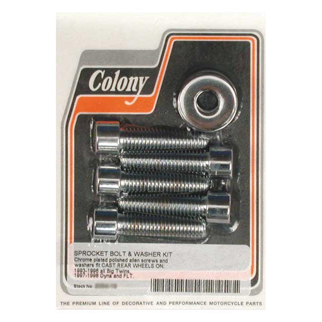 Colony 7/16 Sprocket Bolt Kit For Harley-Davidson