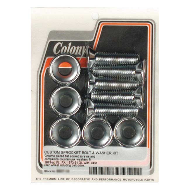 Colony Sprocket Bolt Kit For Harley-Davidson