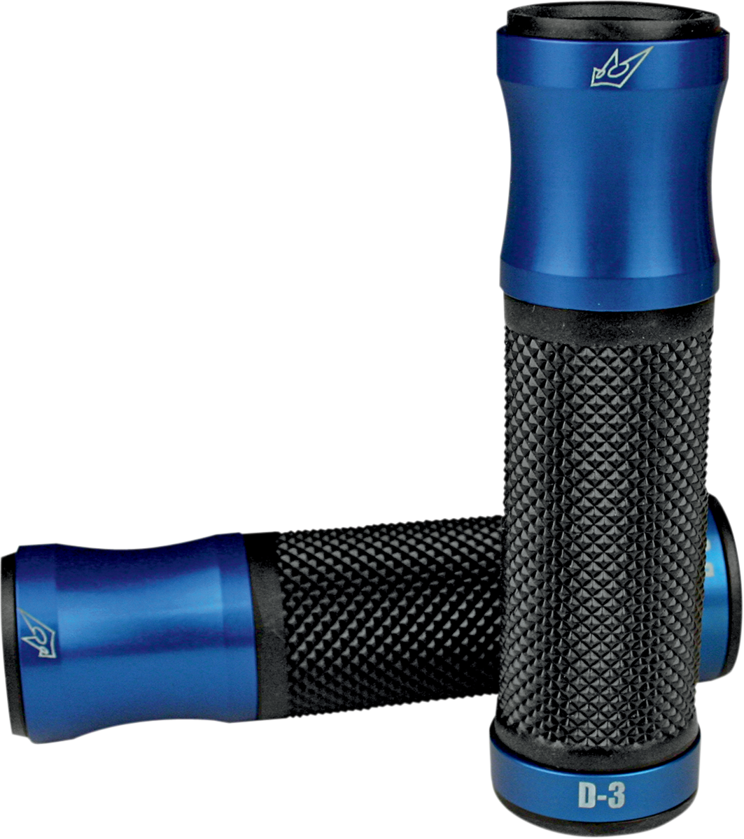 DRIVEN RACING D3 GRIPS GRIP D-3 BLUE/BLACK 1 IN.