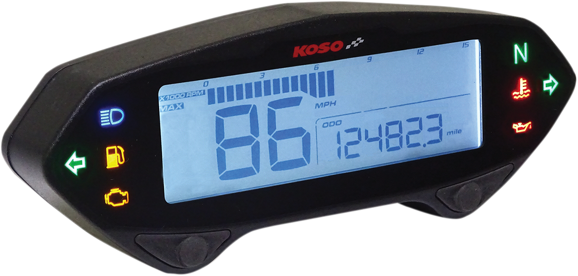 KOSO NORTH AMERICA DB-01RN MULTI-FUNCTION METER SPEEDO-MULTI METER DB01R+