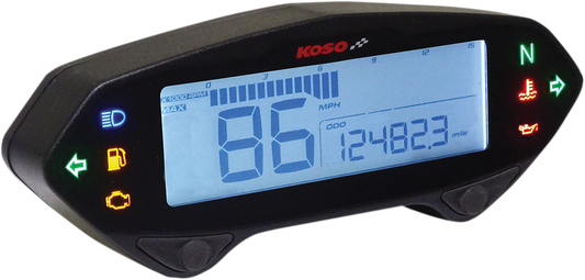 KOSO NORTH AMERICA DB-01RN MULTI-FUNCTION METER SPEEDO-MULTI METER DB01R+