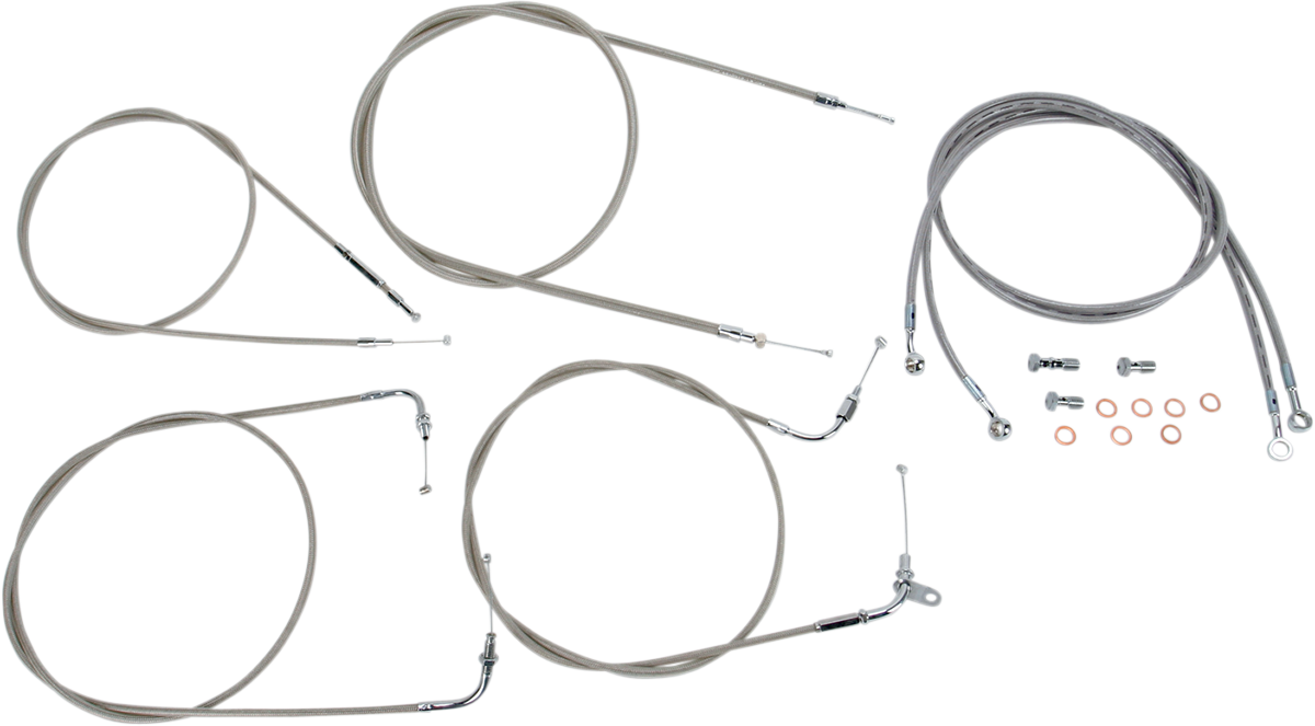 BARON HANDLEBAR CABLE AND LINE KITS CBL LINE KT 16"XVS1100CL