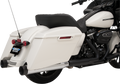 DRAG SPECIALTIES 4" SLIP-ON MUFFLERS WITH BILLET ALUMINUM END CAPS FOR HARLEY-DAVIDSON 2017 - 2019 Chrome/Black 4" Slip-On Mufflers