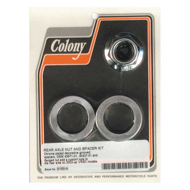 Colony V-Rod Axle Nut & Spacer Kit For Harley-Davidson