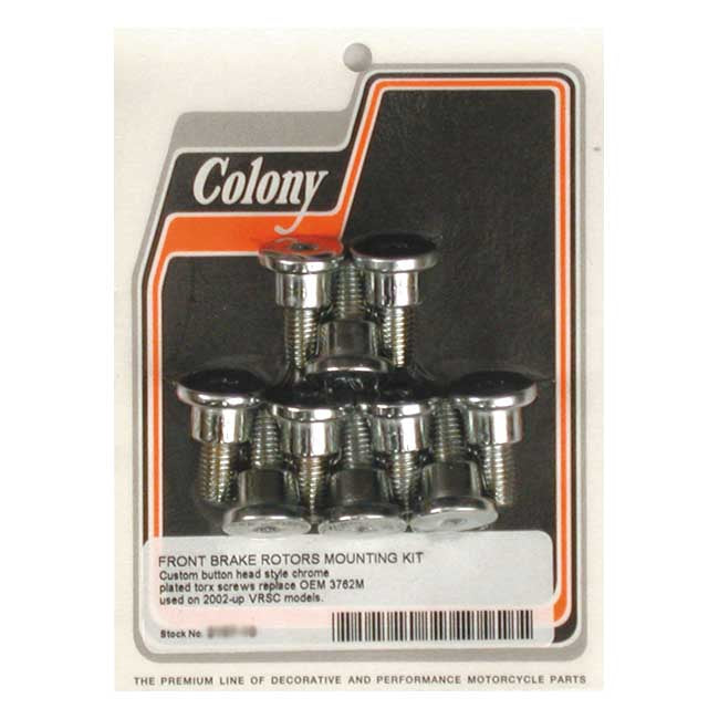 Colony Brake Rotor Bolt Kit. Front For Harley-Davidson